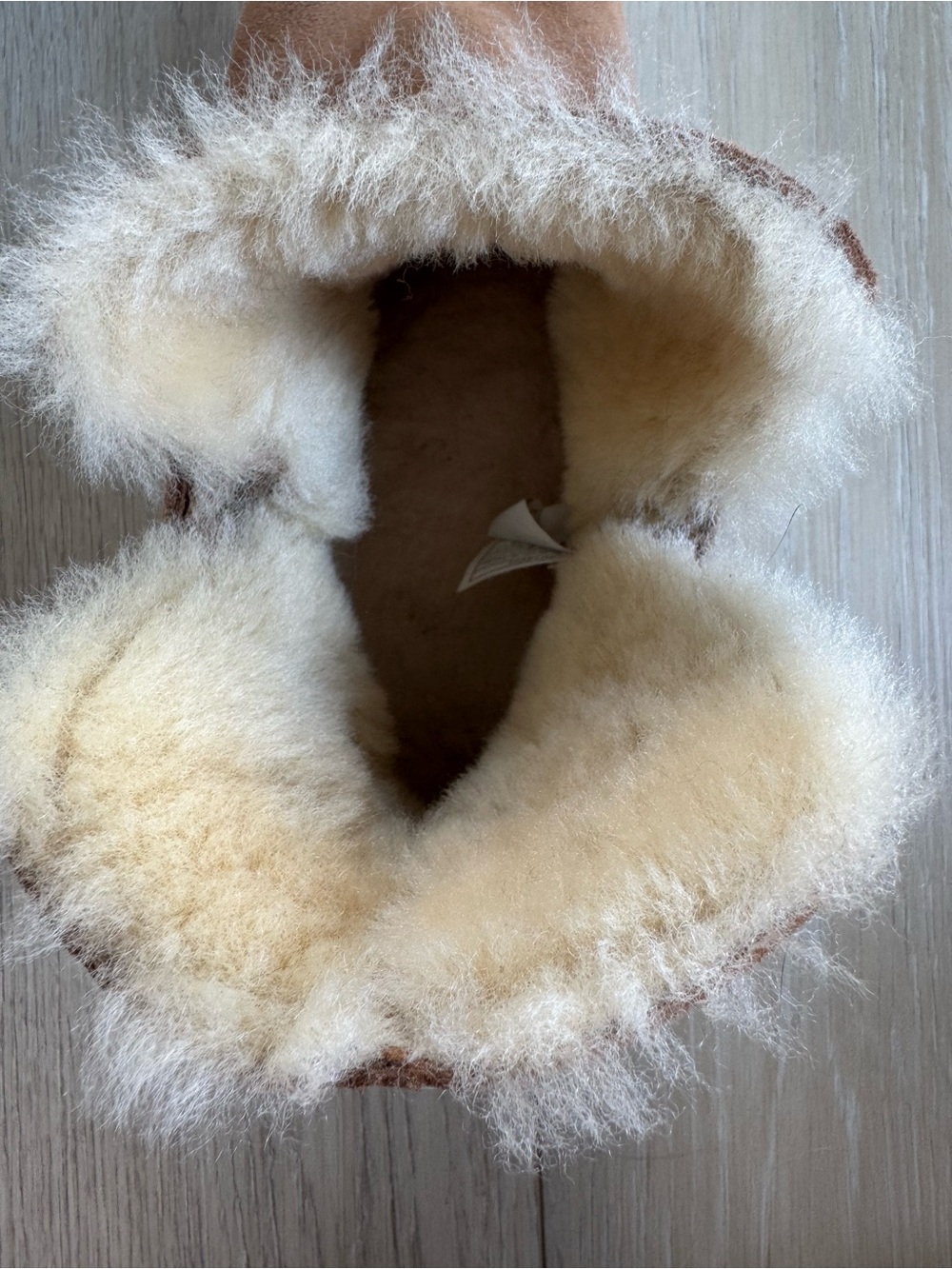 UGG Chestnut Suede Sheepskin Ankle Booties - Picture 4 of 5